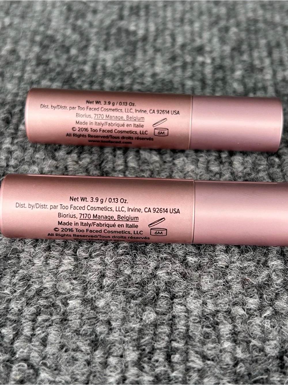 TOO FACED Better Than Sex MASCARA Black LOT 2 x .17 Oz Travel Mini Sz NWOB